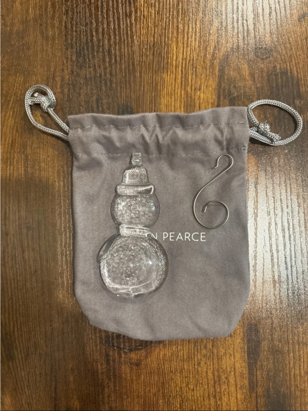 Simon Pearce Gray Kids Drawstring Jewelry Pouch